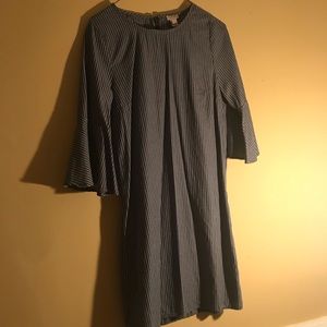 J. Crew pinstriped dress